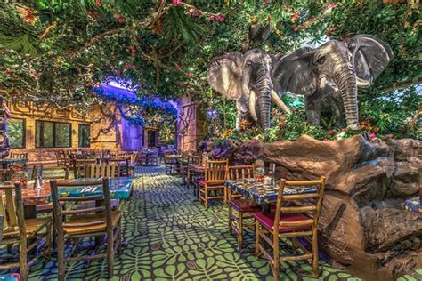 casino-themed restaurant|Rainforest Cafe.